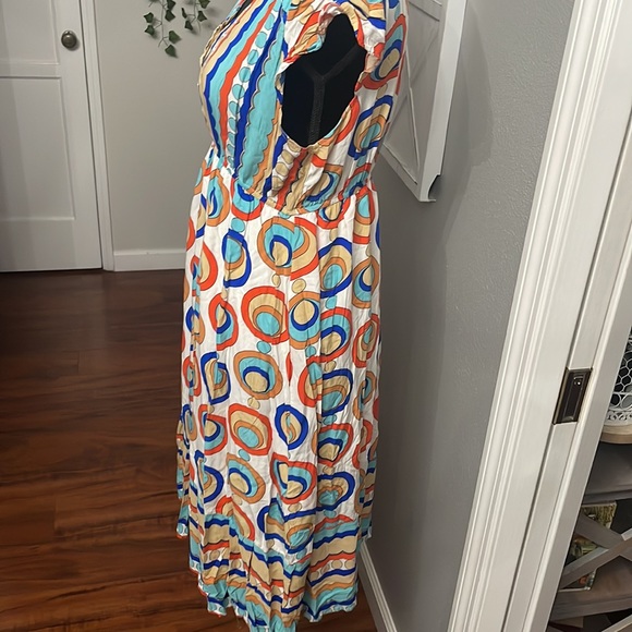 LAPIS Midi drees with multi colored polka dots - Picture 3 of 9